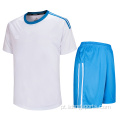Camisas de futebol de futebol em branco em branco